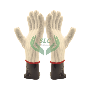 Cómodos guantes antideslizantes de seguridad de algodón para aplicaciones industriales de construcción en general - Product Image 4
