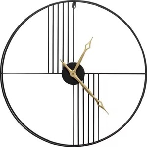 Horloge murale en métal de qualité supérieure, design moderne, analogique, quartz, silencieuse, pour la décoration du bureau ou du salon. - Product Image 2