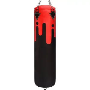 Sac de frappe de boxe robuste en cuir véritable de haute qualité avec rembourrage en matériaux mixtes et options personnalisables - Product Image 3