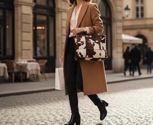 Grand sac fourre-tout en cuir pour femmes et hommes, sac fourre-tout vintage de voyage, sac à main pour femmes, sac à bandoulière grande capacité LTB-0442 - Product Image 3