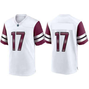 Camiseta de Fútbol Americano Personalizada, Negra y Roja, con Impresión Digital, Cualquier Nombre, Número 00, Unisex, Manga Corta, Cuello en V, Transpirable, 100% - Product Image 1