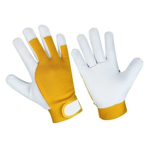 ถุงมือทำงาน PU แบบเต็มนิ้ว สีเหลืองขาว กันลื่น สำหรับกิจกรรมกลางแจ้ง ใช้ได้ทุกเพศทุกวัย เหมาะสำหรับงานช่าง งานยุทธวิธี และงานนิรภัย - Product Image 1