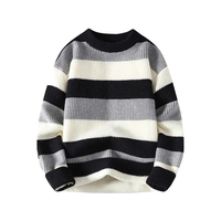 Pull en laine tricoté 240g sans logo pour homme, style décontracté chaud pour l'hiver, avec patchwork anti-boulochage personnalisé par trois fabricants OEM internationaux