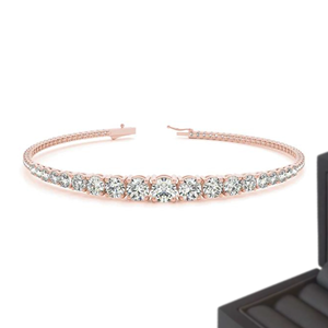 สร้อยข้อมือคิวบันเทนนิส Iced Jewelz ขนาด 6 ถึง 3 มม. ประดับเพชรโมอิสซาไนต์ทรงเหลี่ยมเจียระไนแบบบริลเลียนท์ D VVS ชุบเงินแท้ เงินสเตอร์ลิง สไตล์ฮิปฮอป - Product Image 5
