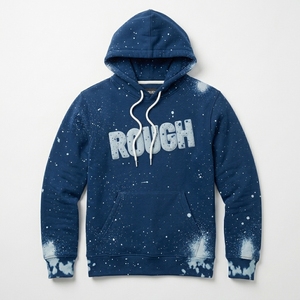 Sudadera con Capucha Personalizada OEM para Hombre, Estilo Acid Wash para Streetwear, 370g, Felpa, Oversize, con Parches, Venta al Por Mayor - Product Image 2
