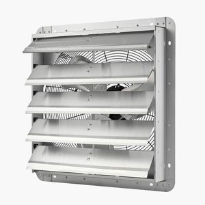 Ventilatore di Scarico a Parete da 20 Pollici con Motore AC, Ventilazione per Soffitta, Flusso d'Aria 3000 CFM, Costruzione in Acciaio Resistente, Bassa Rumorosità - Product Image 1