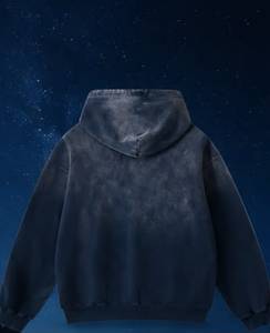 เสื้อสเวตเชิ้ตมีฮู้ดขนาดใหญ่พิเศษสำหรับผู้ชาย สีพื้น ผ้าฝ้ายขนแกะ สวมใส่สบายๆ ในฤดูใบไม้ร่วง มีกระเป๋า ดีไซน์ถัก ทรงปกติ - Product Image 2