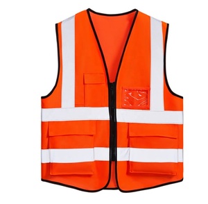 Custom Logo Printed <b>Waterproof</b> Cotton Safety Hot Sale Construction Workwear Vest Safety Vest Reflective Clothing High Visibility - Product Image 3