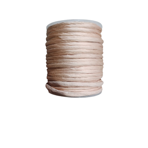 Y S INTERNATIONAL - Cordón Plano de Seda de Morera 100% Pura, Color Beige Champán, Hilo de Seda Suave para Hacer Joyas, Collares, Pulseras y Manualidades - Product Image 1