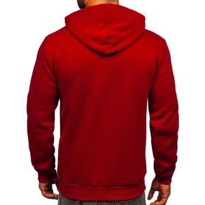 Sudadera con capucha de gran tamaño en blanco de alta calidad Logotipo de impresión personalizado Ropa de calle de algodón Sudadera con capucha esencial de moda para hombres - Product Image 2