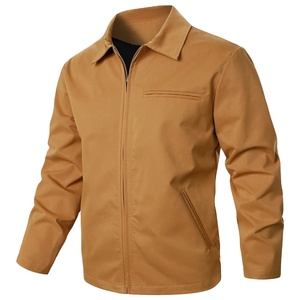 Chaqueta de los hombres de color sólido con cremallera a prueba de viento de moda chaqueta de los hombres - Product Image 6