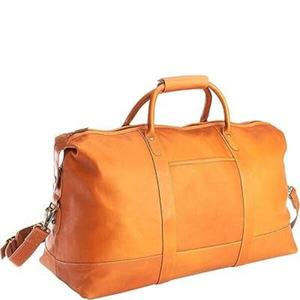 Fashionable <b>Leather</b> Duffle <b>Holdall</b> Spacious Interior Reinforced Carry Handles Reliable Zip Closure Polyester Soft Elegant Travel - Product Image 1