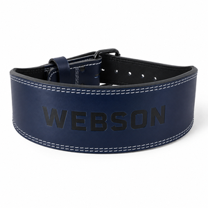 Ceinture de musculation Webson en cuir 10 mm, réglable, antidérapante, pliable, soutien lombaire, entraînement de force, unisexe, fermeture à boucle - Product Image 1
