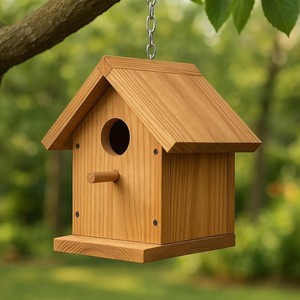 Nichoir pour oiseaux en teck de qualité supérieure, vente en gros |   Nichoir à oiseaux en bois artisanal Moradabad - Product Image 2