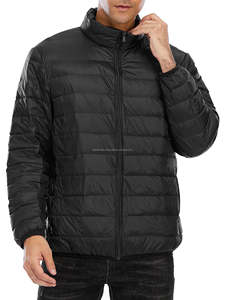 Chaqueta acolchada personalizable de alta calidad para hombre, chaqueta de nieve de invierno resistente a la intemperie, estilo informal negro, cierre de cremallera, Unisex - Product Image 5