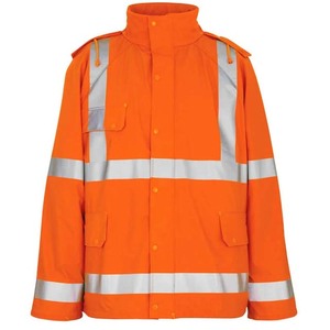 High Visibility Reflective Safety Jacket for Men Women Comfortable Waterproof Construction Coat Pockets XL Size Work Rain Hoodie - Product Image 6