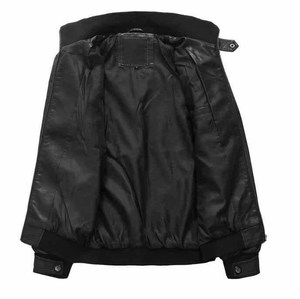 Chaqueta de Motocicleta Corta de Cuero Genuino para Mujer, de Alta Calidad, Impermeable, con Botones Dorados, Venta al Por Mayor - Product Image 3