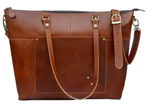 Trendy Premium Genuine Leather <b>Tote</b> Bag for Women – Luxury Fashionable Handbag - Product Image 3
