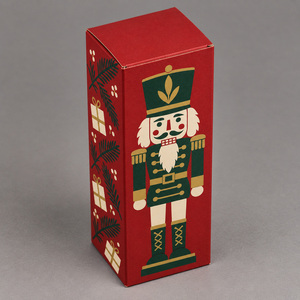 Boîte cadeau en papier de Noël, boîte d'emballage en carton ondulé imprimée Casse-Noisette pour la vente au détail et les cadeaux de fête - Product Image 5