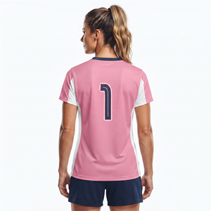 Premium Quality Women's Lacrosse Jersey Printed Plus Size V-Neck Short Sleeve 100% Polyester Customizable - Product Image 2