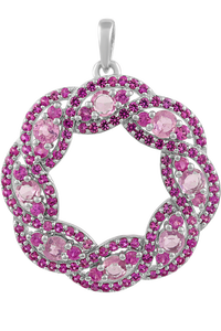 Colgante de Zafiro Azul en Plata de Ley 92.5 KLSP-50620 - Product Image 4