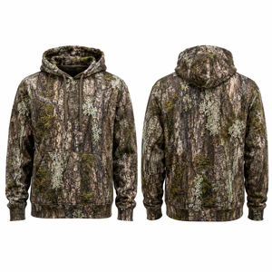 Sudadera con Capucha de Manga Larga con Camuflaje para Hombre, Ropa de Caza Transpirable de Poliéster, Chaqueta de Otoño - Product Image 1