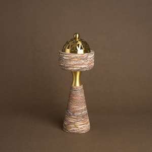 Quemador de incienso decorativo para el hogar, quemador de travertino, quemador de incienso Bakhoor, quemador de Bakhoor para Ramadán - Product Image 4