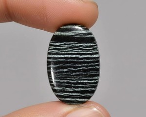 Lot de cabochons en jaspe zèbre naturel noir et blanc, pierres précieuses polies en vrac, fournitures pour la fabrication de bijoux en gros - Product Image 2