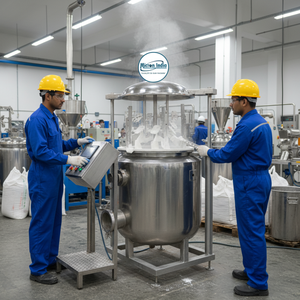 Acier inoxydable entièrement automatique 200L |   Cuve de mélange pour pommades avec agitateur pour machine de traitement de crèmes, gels et lotions à usage industriel - Product Image 3