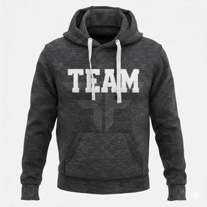 Sudadera con capucha de punto gofrado con textura térmica, mezcla de algodón 300GSM, con cremallera de pedrería y motivo de esqueleto con cristales termofijados - Product Image 3