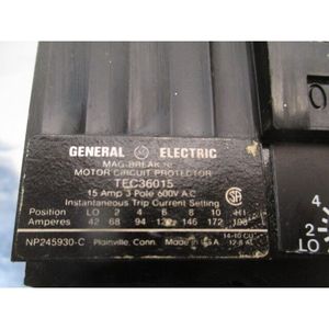 Interruptor de Circuito General Electric TEC36015 de 3 Polos - Equipo y Piezas de Semiconductores de Confianza de Marca Global - Product Image 1