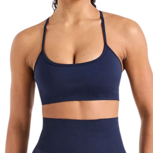 Sujetador Deportivo para Mujer, Top Deportivo Elegante con Material Elástico Flexible para Yoga, Running, Gimnasio, Entrenamiento y Ejercicio - Product Image 1