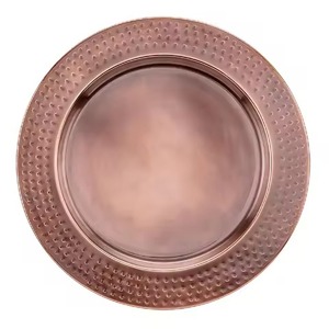 Assiette de Présentation Ronde Élégante en Cuivre – Vaisselle Haut de Gamme pour Dîner, Mariage, Fête, Restaurant, Hôtel, Décoration - Product Image 5