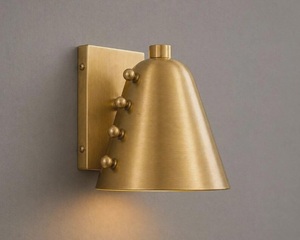 Modern Brass Wall Sconce Irregular Shape Indoor Lighting Living Room Decor Durable Design - Product Image 2