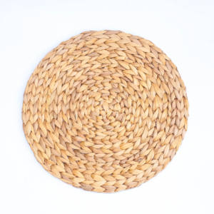 Salvamanteles de Jacinto de Agua Natural – Posavasos Redondo Tejido a Mano en Estilo Nórdico, Escandinavo y Vintage, Tapetes y Almohadillas para Asientos de Suelo - Product Image 4