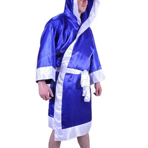 Venta al por Mayor de Fábrica: Bata de Boxeo para Hombre en Satén/Poliéster, de Secado Rápido, Transpirable y Personalizable - Product Image 4