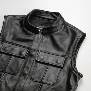 Chaleco de Motociclismo de Cuero Personalizado de Moda para Hombre, Resistente al Viento, Impermeable, Transpirable, Protector, de Seguridad para Conducir, 2026, Hecho en Pakistán - Product Image 4