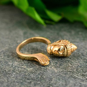 Buddha Hand <b>Adjustable</b> <b>Ring</b> Spiritual 18k Gold Plated Open <b>Ring</b> Spiritual Design Religious Womens <b>Ring</b> For Wholesale/OEM/ODM - Product Image 5