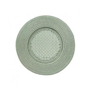 Plato de Ratán Natural Rústico, Decoración de Mesa Tejida a Mano para Bodas y Banquetes - Product Image 2