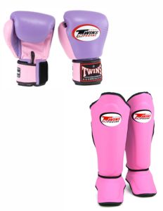 Protector de espinillas y guantes de boxeo Twins Leather Muay Thai FBGVL4 - 61 Verde Nuevo Modelo Twins Set de entrenamiento y sparring para kickboxing - Product Image 6