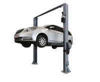 4t Ascenseur Hydraulique Auto Palan Véhicule Ascenseur clair Plancher Portique Deux Postes Voiture Ascenseurs pour La Maison Garages Manuel Un Côté Libération