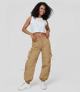 Pantalon cargo pour homme délavé à l'acide, écologique, taille haute, poches utilitaires, décontracté, streetwear, coupe ample, tendance, vêtement de travail - Product Image 3