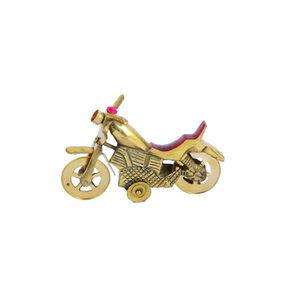 Escultura Decorativa de Bicicleta de Latón, Adorno de Hierro para Mesa, Escultura Colgante Dorada Pulida, Pieza Elegante para Decoración del Hogar de Estilo Real - Product Image 2