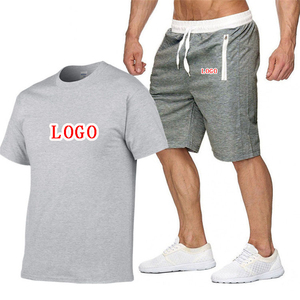 ชุดเซ็ตออกแบบเองสำหรับผู้ชาย ชุดวอร์มฤดูร้อน Conjunto Para Hombre ชุดเซ็ตวอร์มกีฬาสองชิ้นแบบสั้นสำหรับผู้ชาย - Product Image 2