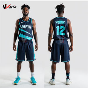 Uniformes Deportivos de Baloncesto Personalizados OEM, Camisetas de Equipo en Blanco para Hombre y Mujer, Impresas, Industria Vafir - Product Image 1