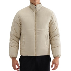 Chaqueta de Invierno para Hombre con Cuello Alto, Acolchada, Transpirable, Talla Grande, Reversible, Informal, con Cremallera, Gruesa - Product Image 1