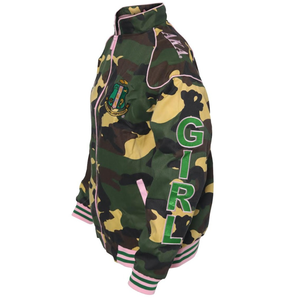 Green <b>Camo</b> <b>Jacket</b> <b>Women</b> Camouflage Long Sleeve Casual Style Sorority Streetwear Lightweight Fashion Outdoor Utility Outer - Product Image 6