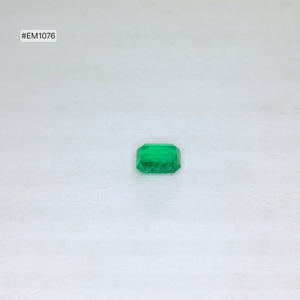 Piedra Preciosa Suelta de Esmeralda Zambiana de Grado 3A de Alta Calidad, Forma Octogonal, 1.12ct, Color Verde Intenso, 7.10x5.50x3.40mm, Para Joyería Personalizada - Product Image 3