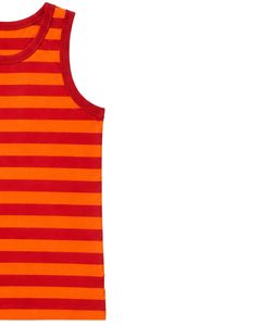 <b>Red</b> Orange Striped <b>Men</b> Cotton Tank Top Sleeveless <b>Vest</b> Casual Summer Gym Fitness Shirt Breathable Loose Fit Streetwear Tank Top - Product Image 4