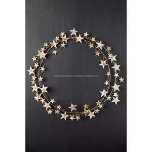 Decoración para el hogar y el jardín, Estrella anidada, Metal rústico, acento de hierro, superventas, artesanías navideñas colgantes para montar en la pared - Product Image 5